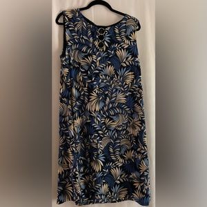 Lined summer knit sheath dress